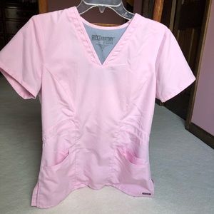 Greys Anatomy Light Pink Scrub Top
